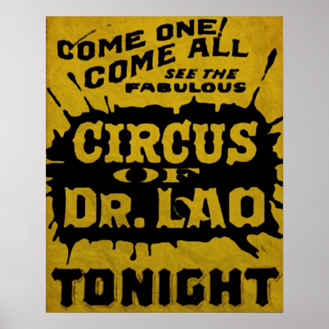 7 Faces of Dr Lao Circus Flyer Poster (Front)