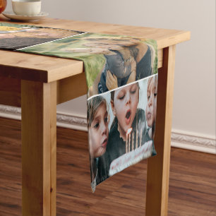 7 Family Photos Make Your Own Collage Short Table Runner