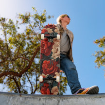 #7 Floral Pattern Skateboard
