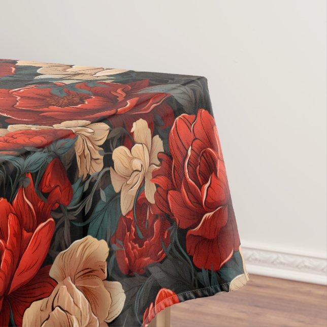 #7 Floral Pattern Tablecloth (In Situ)