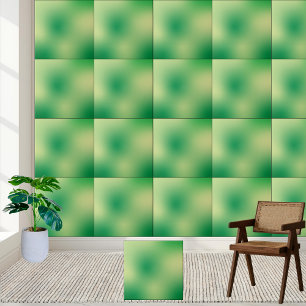 #7 Green Abstract Gradient Ceramic Tile 