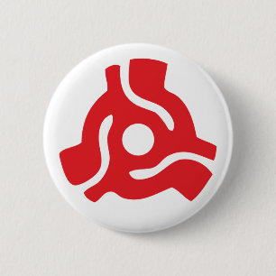 7 inch 45 rpm vinyl adapter insert spindle spider 6 cm round badge