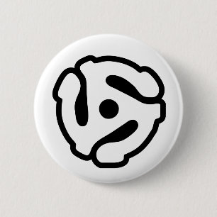 7 inch 45 rpm vinyl adapter insert spindle spider 6 cm round badge