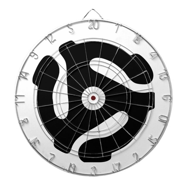 7 inch 45 rpm vinyl adapter insert spindle spider dartboard (Front)