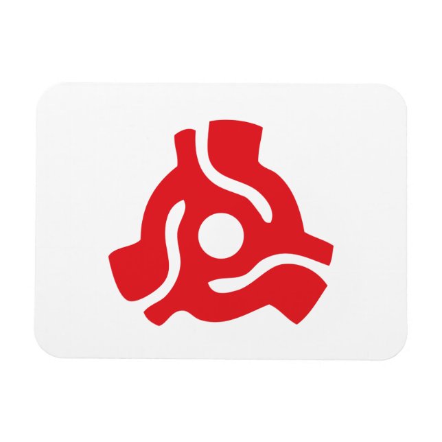 7 inch 45 rpm vinyl adapter insert spindle spider magnet (Horizontal)