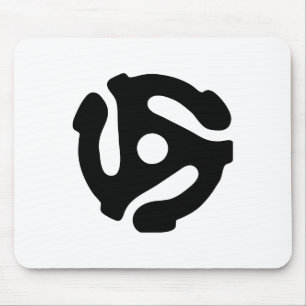 7 inch 45 rpm vinyl adapter insert spindle spider mouse mat