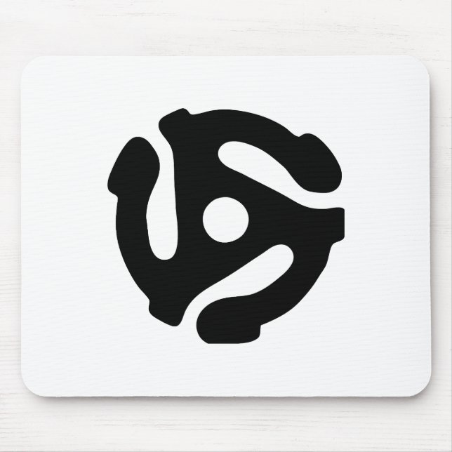 7 inch 45 rpm vinyl adapter insert spindle spider mouse mat (Front)