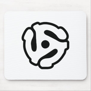 7 inch 45 rpm vinyl adapter insert spindle spider mouse mat