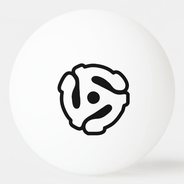 7 inch 45 rpm vinyl adapter insert spindle spider ping pong ball (Front)