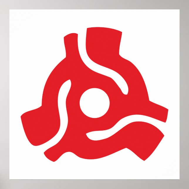 7 inch 45 rpm vinyl adapter insert spindle spider poster (Front)