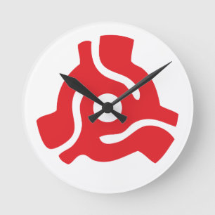 7 inch 45 rpm vinyl adapter insert spindle spider round clock