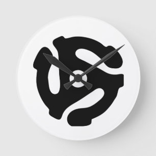 7 inch 45 rpm vinyl adapter insert spindle spider round clock