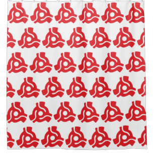 7 inch 45 rpm vinyl adapter insert spindle spider shower curtain