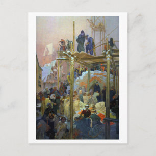 #7 Jan Milic of Kromeriz, Mucha Postcard