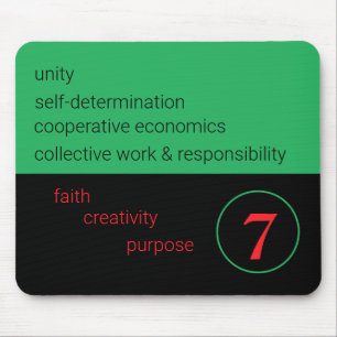 7 Kwanzaa Principles:   Mouse Mat