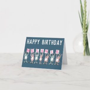 7 Letter Name Happy Birthday Card