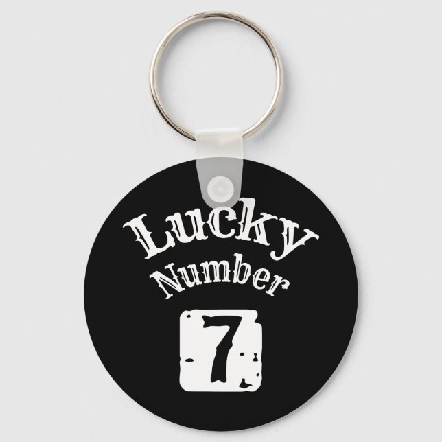7 - Lucky Number 7 Luck Key Ring (Front)