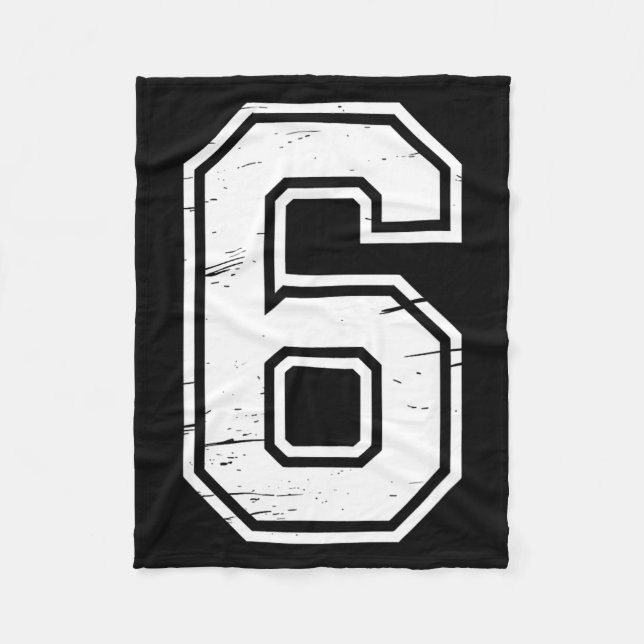 7 Number 67 Six Seven Meme  Fleece Blanket (Front)