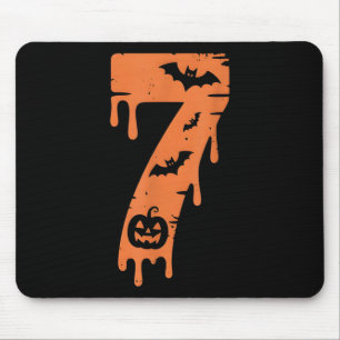 7 Number Meme 67 Six Seven Halloween  Mouse Mat