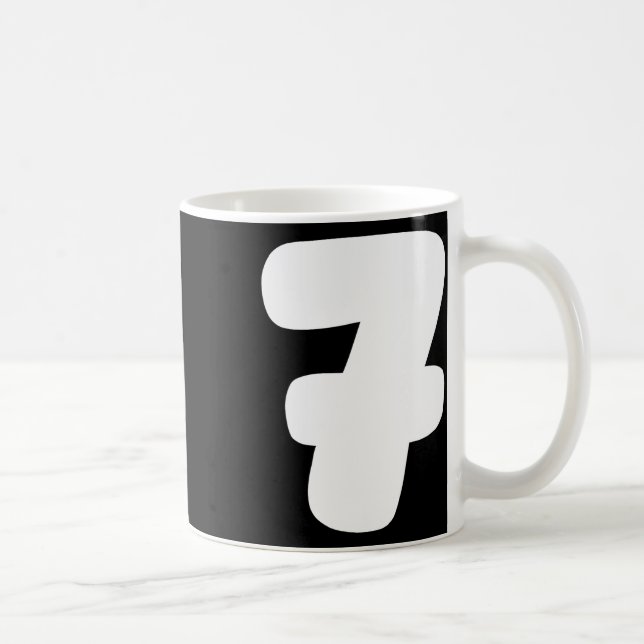 7 Number Six Seven 67 Gen Alpha Slang T Funny Meme Coffee Mug (Right)