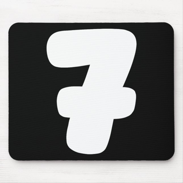7 Number Six Seven 67 Gen Alpha Slang T Funny Meme Mouse Mat (Front)