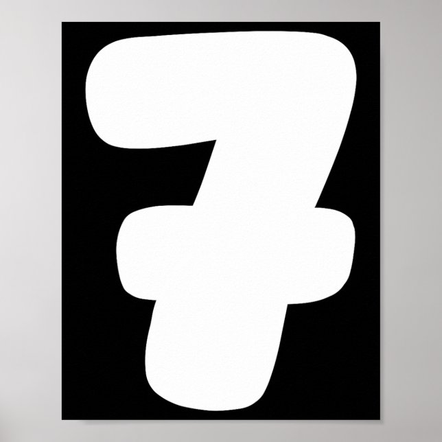 7 Number Six Seven 67 Gen Alpha Slang T Funny Meme Poster (Front)