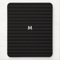 7 Option Black Stripes Modern Monogram