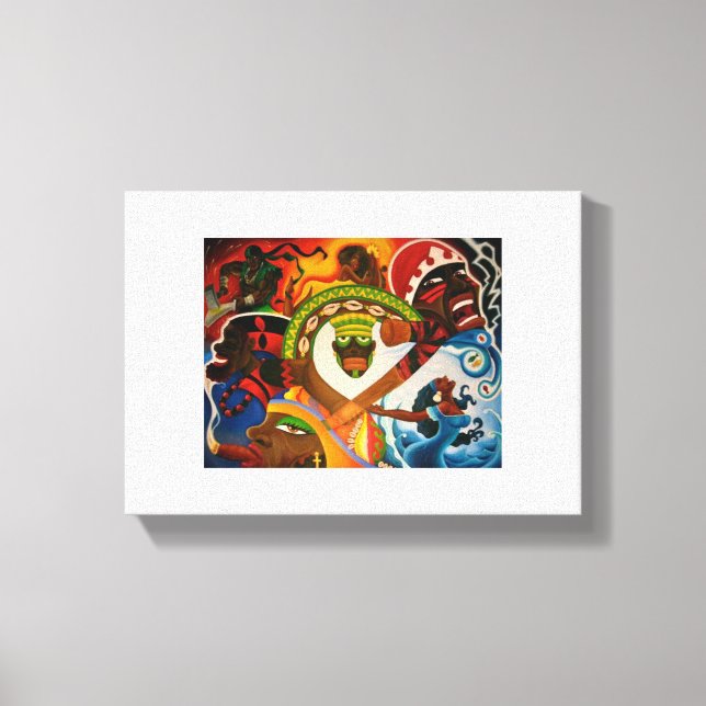 7 Orishas Wall Canvas (Front)