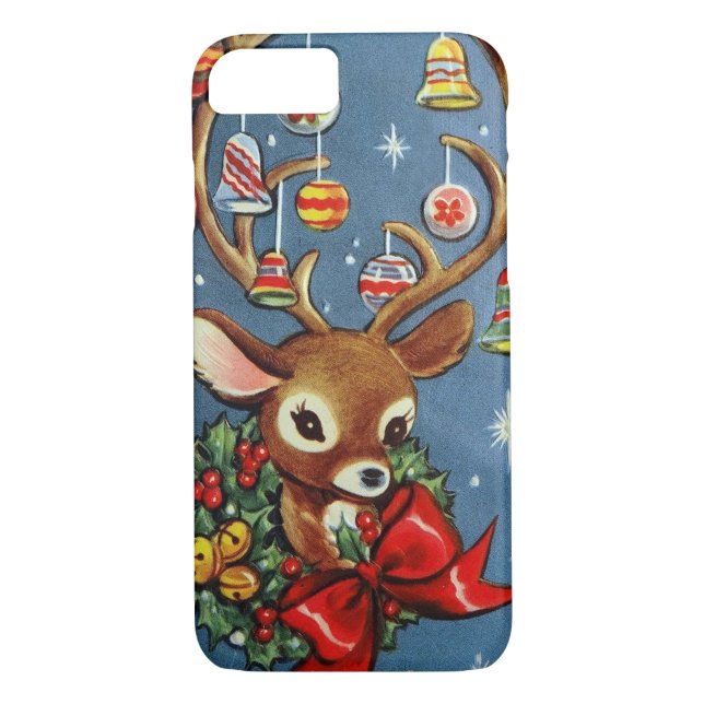 7 phone case Vintage retro reindeer Christmas Holi (Back)