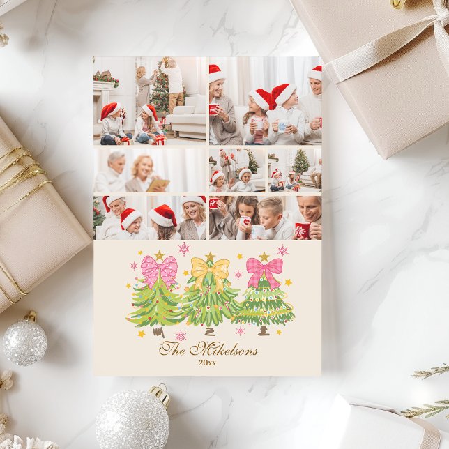 7 Photo Bright Ribbon Trees Holiday Family (Creator Uploaded)