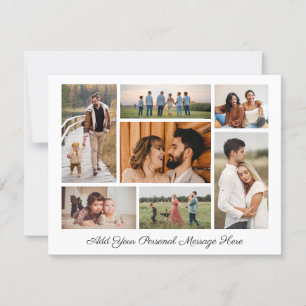 7 Photo Collage Add Your Own Greeting Card