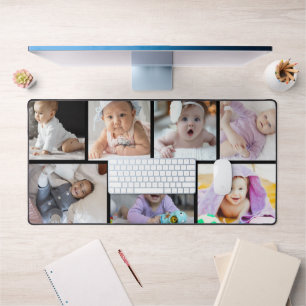 7 Photo Collage Custom Gift Desk Mat