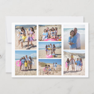 7 Photo collage family template personalised