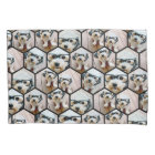 7 Photo Collage - funky hexagon pattern black