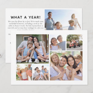 7 Photo Holiday Card What a Year!