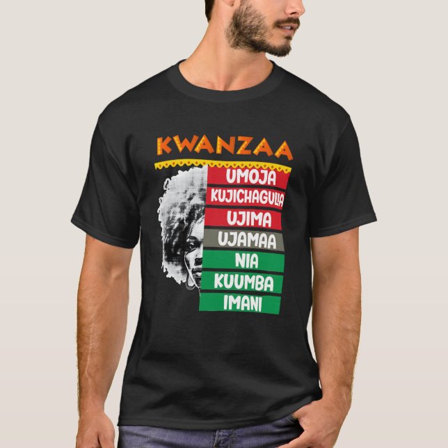 7 Principles Of Kwanzaa4  T-Shirt (Front)