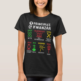 7 Principles Of Kwanzaa Black African American Men T-Shirt