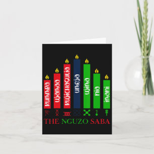 7 Principles Of Kwanzaa  Card
