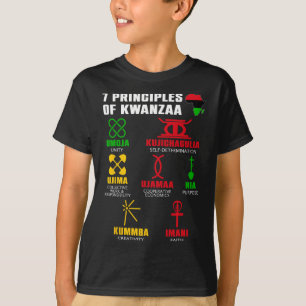 7 Principles Of Kwanzaa Celebration Pan African Bo T-Shirt