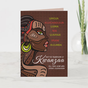 7 Principles of Kwanzaa Greeting Card