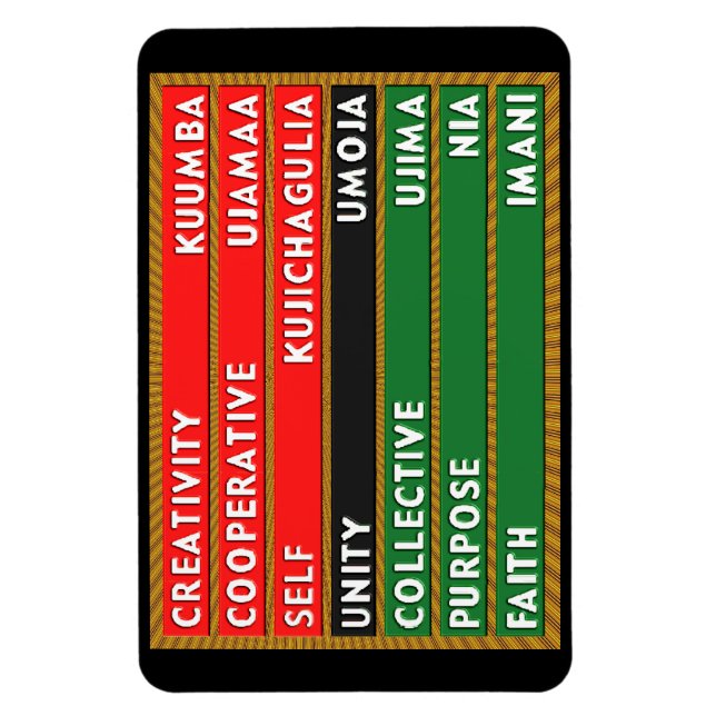 7 Principles of Kwanzaa Magnet (Vertical)