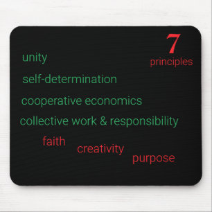 7 Principles of Kwanzaa Mouse Mat