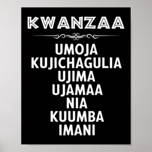 7 Principles Of Kwanzaa  Poster