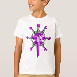 7 Purple Magic Sword Kids T-Shirt