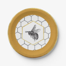 7" Queen Bee Salad/Dessert Plate