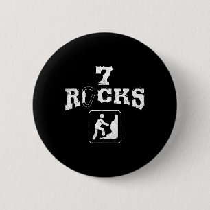 7 Rocks Mountain Climbing Seven Year Old Bday T Sh 6 Cm Round Badge