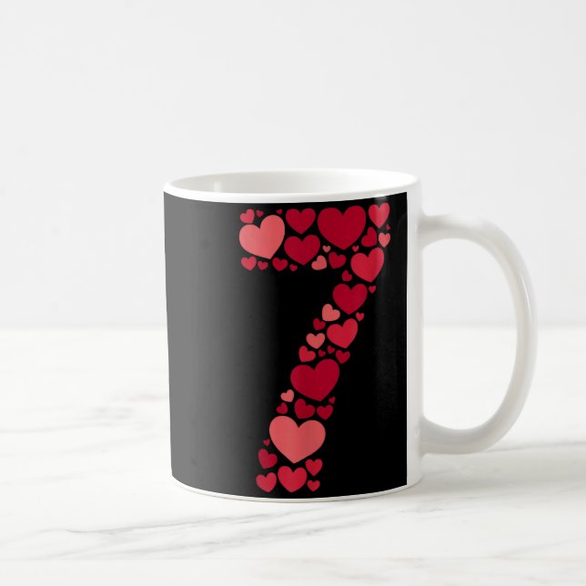 7 Romantic 67 Heart Pattern Valentine Love Trend 6 Coffee Mug (Right)