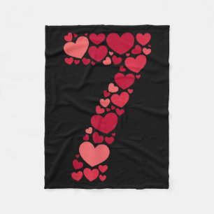 7 Romantic 67 Heart Pattern Valentine Love Trend 6 Fleece Blanket