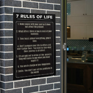 7 Rules Of Life, Print, Value Poster Paper (Matte)