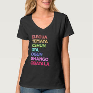 7 Seven African Powers Orisha Santeria Cuba Religi T-Shirt